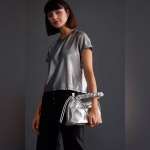 Anthropologie Porridge Shine Glam Tee NWT